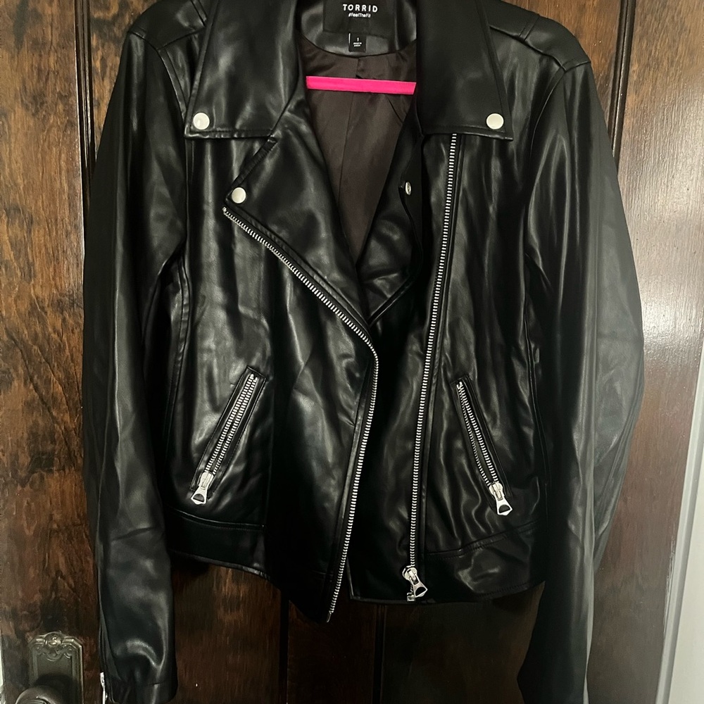 Torrid Women's Sleek Black Leather Jacket